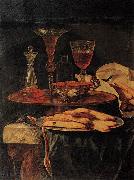 Still-Life with Crystal Glasses and Sponge-Cakes Christian Berentz